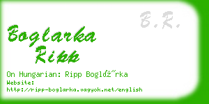 boglarka ripp business card